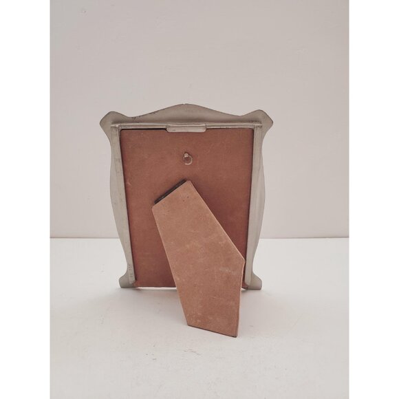 pewter picture frame, freestanding picture frame/zinn seagull. fine pewter. - Picture 6 of 10